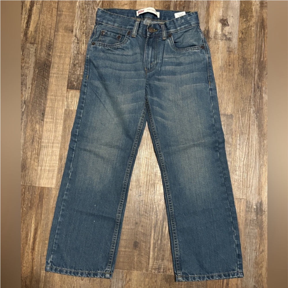 Boys 505 Levi Jeans Adjustable Waistband Size 8 24/22